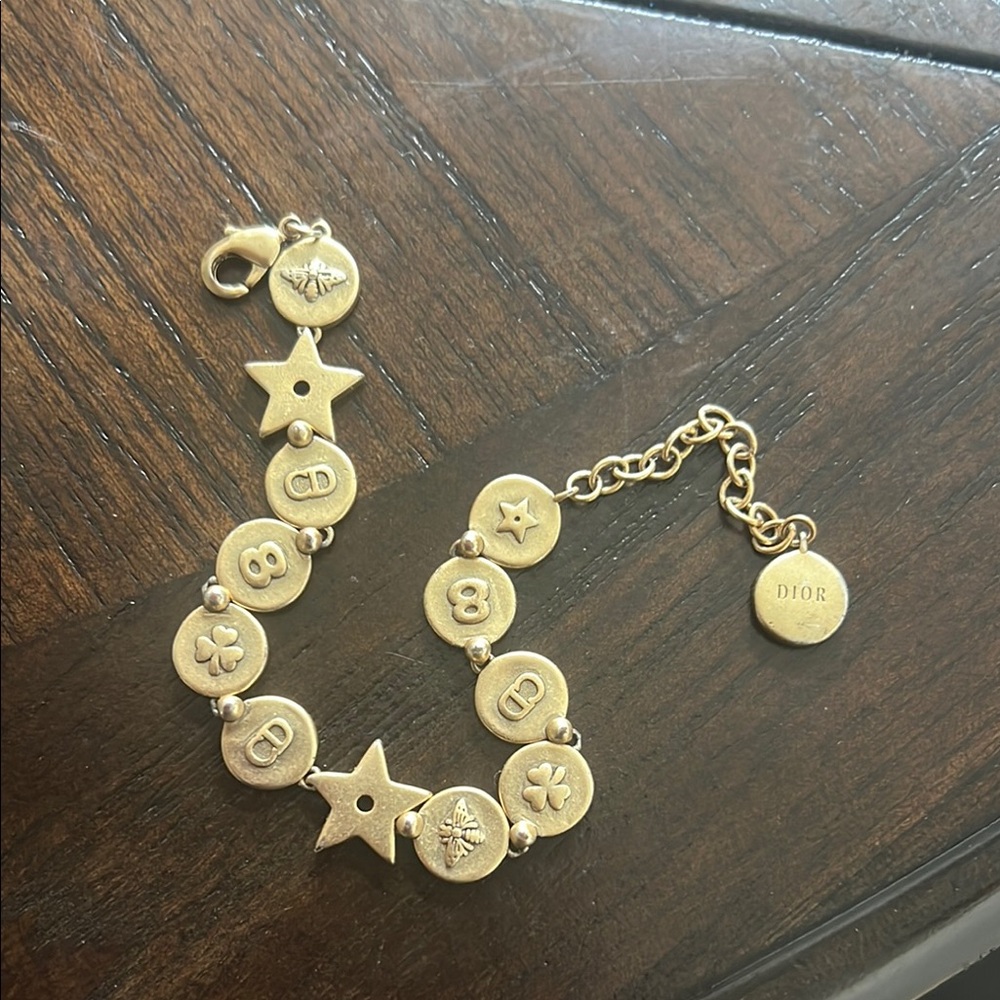 Dior Gold Charm Bracelet